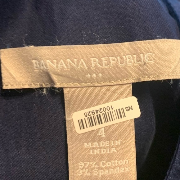 Navy Blue Sleeveless V Neck Fit and Flare Dress Casual Classic - Picture 5 of 6